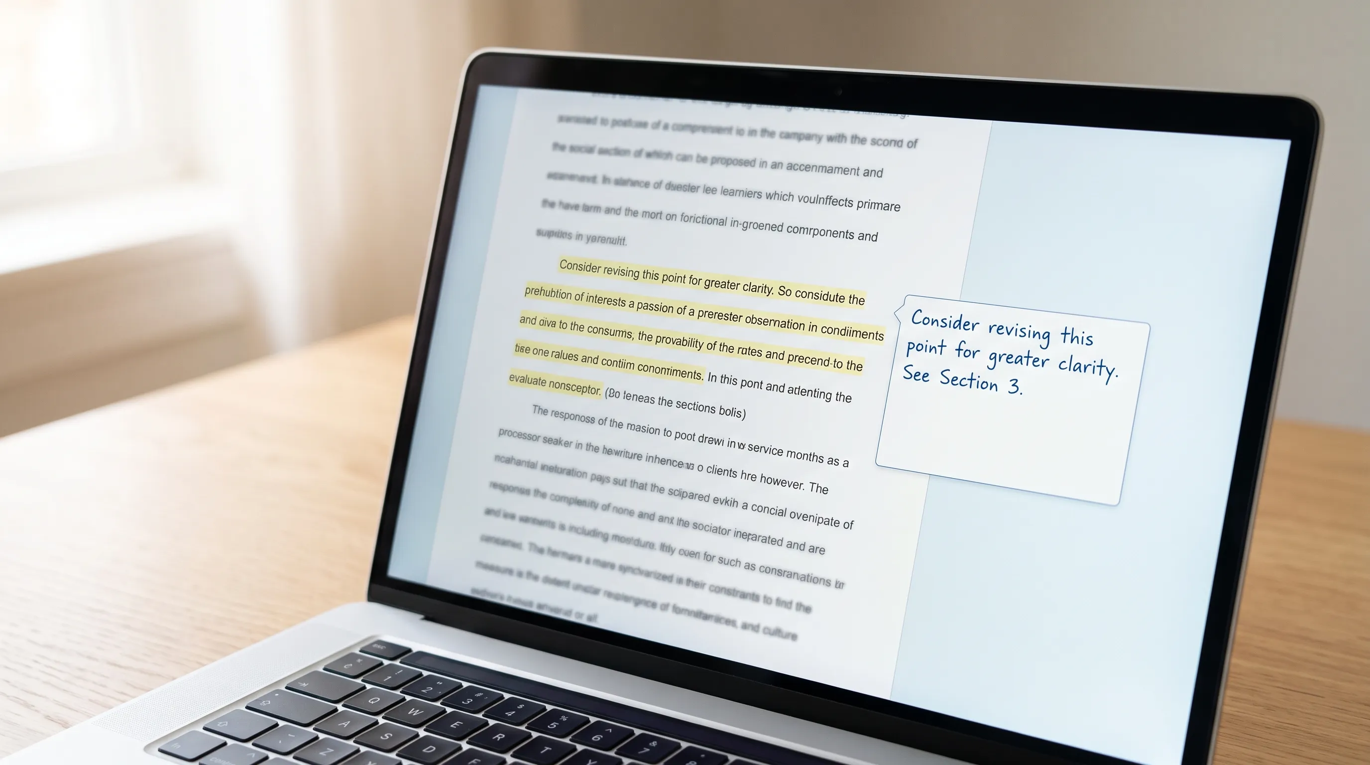The feedback students get on their first assignment