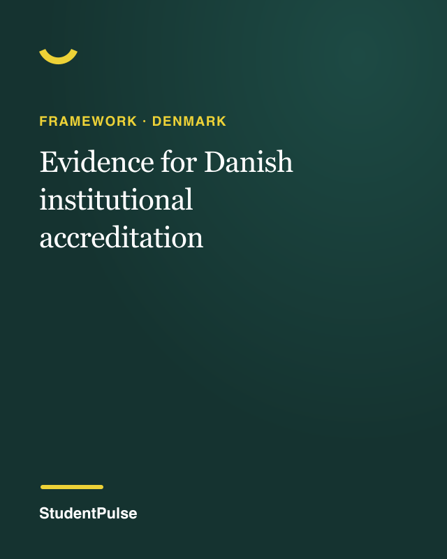 Evidence for Danish institutional accreditation